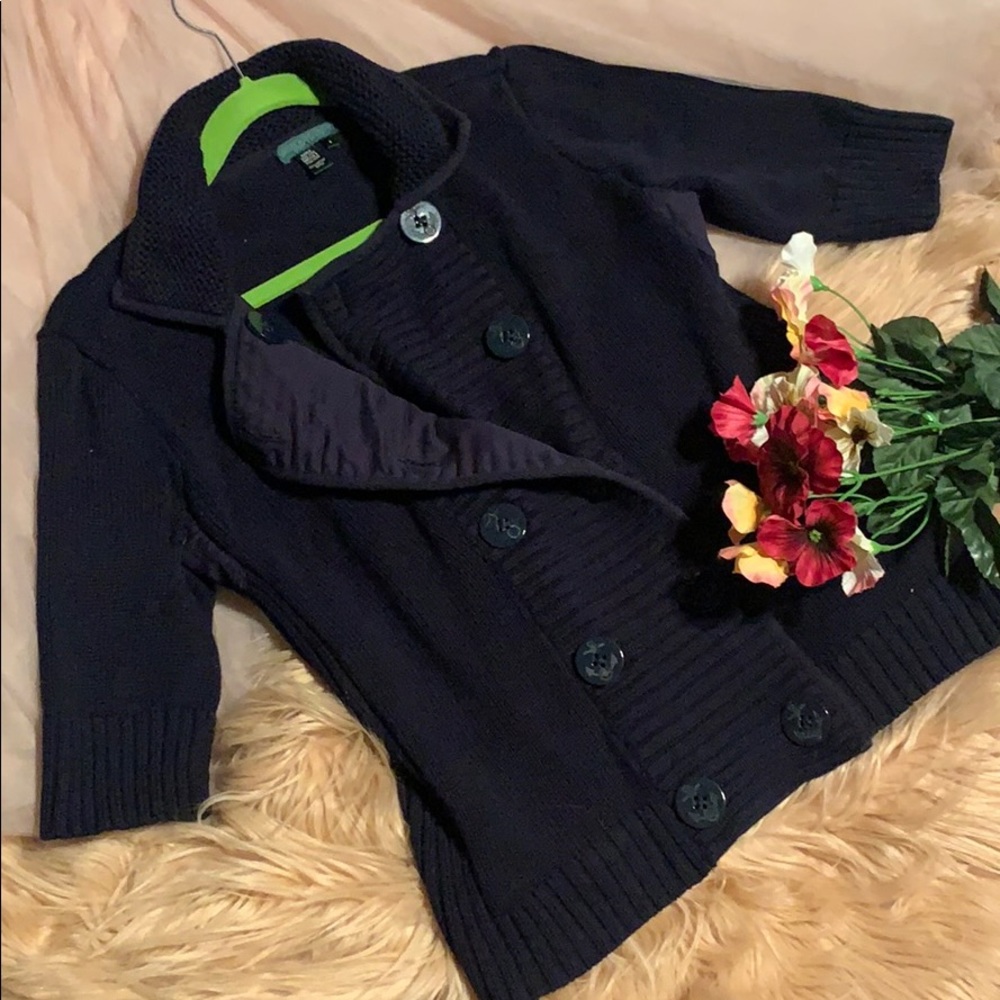 RALPH LAUREN Half Sleeve Sweater Deep Blue (Small)